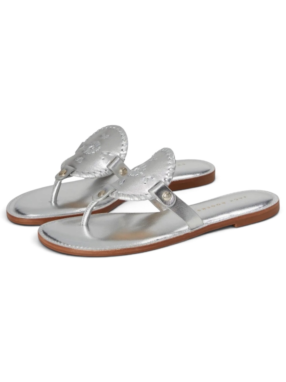JACK ROGERS Collins Metallic Sandals - Picture 3 of 14